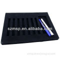 Black velvet pen display board tray holder